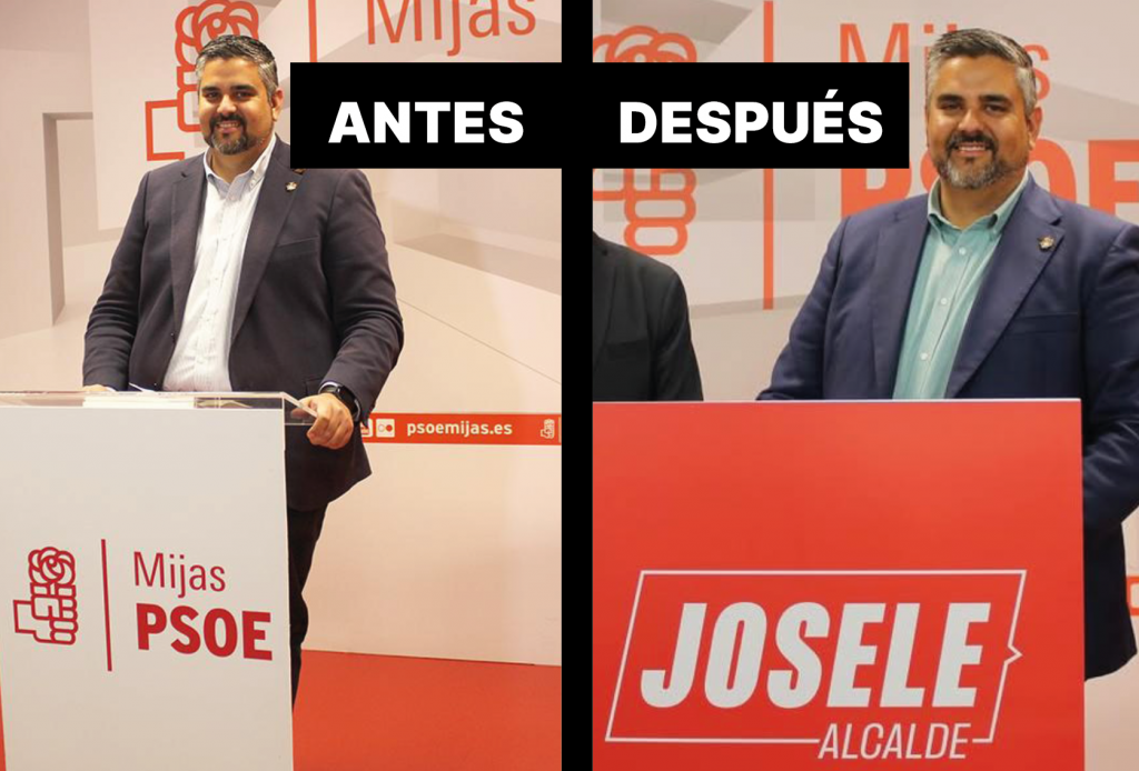 Comparativa entre la antigua imagen gráfica que presentaba Jose y la actual.